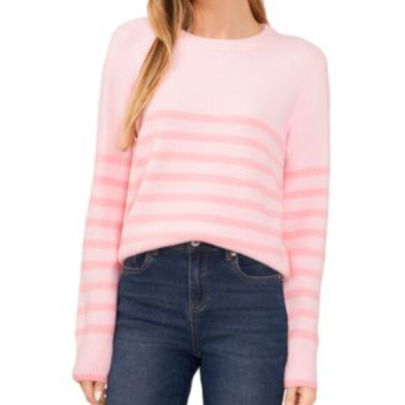 Cece Pink Striped Sweater - Picture 6 of 6